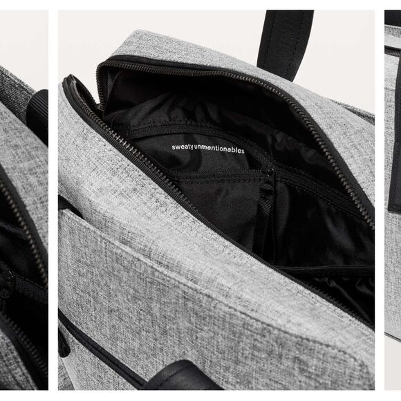 Lululemon Go Getter Bag Heathered Black 26L Gym Tote Laptop Pocket - Picture 11 of 12